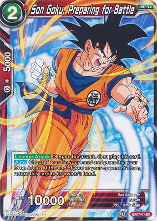 Son Goku, Preparing for Battle (EX07-01) [Magnificent Collection Fusion Hero]