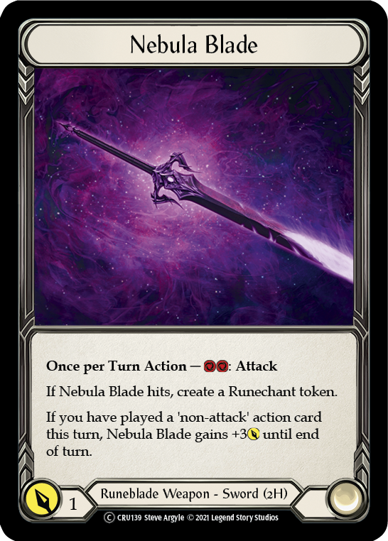 Nebula Blade [U-CRU139-RF] Unlimited Rainbow Foil