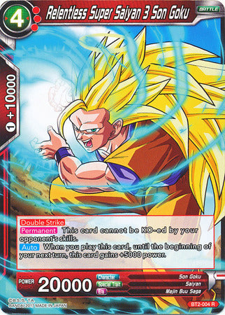 Relentless Super Saiyan 3 Son Goku (Demo Deck Non-Foil) (BT2-004) [Union Force]