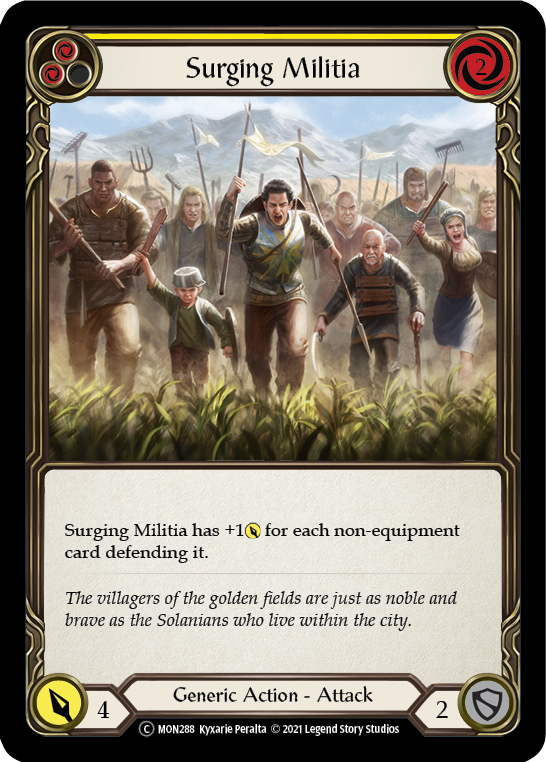 Surging Militia (Yellow) [U-MON288] Unlimited Normal