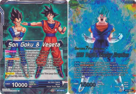 Son Goku & Vegeta // SSB Vegito, Energy Eruption (BT7-025_PR) [Assault of the Saiyans Prerelease Promos]