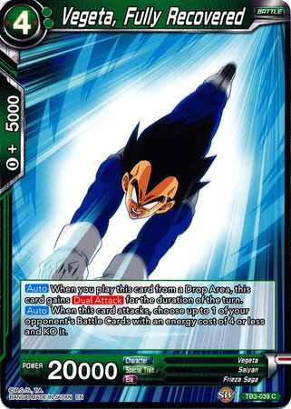 Vegeta, Fully Recovered (TB3-039) [Clash of Fates]