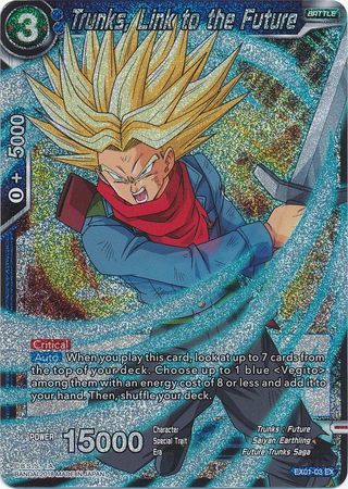 Trunks, Link to the Future (Foil) (EX01-03) [Mighty Heroes]